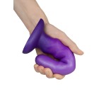 Фиолетовый нереалистичный дилдо Unicorn - 17,5 см.