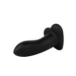 Черный нереалистичный дилдо Emotional Plus на присоске - 13 см. Черный нереалистичный дилдо Emotional Plus на присоске - 13 см.