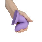 Фиолетовый нереалистичный дилдо Emotional Plus - 13 см.