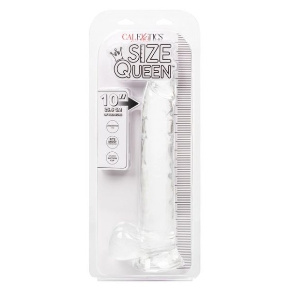 Прозрачный фаллоимитатор-гигант Size Queen 10 - 30,5 см.
