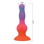 Силиконовый фантазийный фаллоимитатор Hercules - 21,5 см.