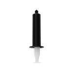 Черный фаллос с имитацией эякуляции Silicon Cum Dildo L - 19,6 см.
