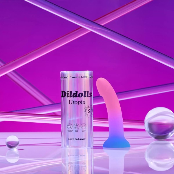 Фаллоимитатор из жидкого силикона Dildolls Utopia S - 15,3 см.