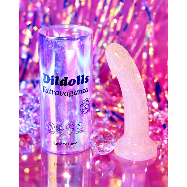 Фаллоимитатор из жидкого силикона с блестками Dildolls Extravaganza Фаллоимитатор из жидкого силикона с блестками Dildolls Extravaganza