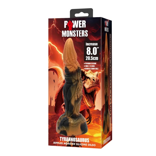 Силиконовый фантазийный фаллоимитатор Tyrannosaurus - 20,5 см. Силиконовый фантазийный фаллоимитатор Tyrannosaurus - 20,5 см.