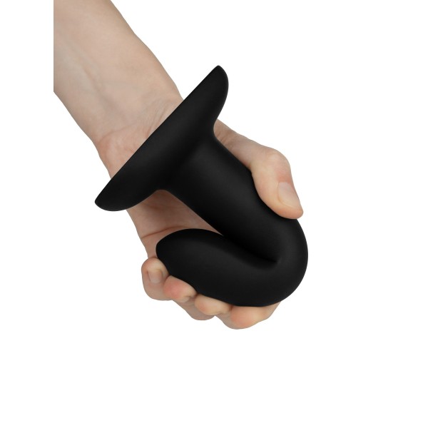 Черный нереалистичный дилдо Emotional на присоске - 13 см. Черный нереалистичный дилдо Emotional на присоске - 13 см.