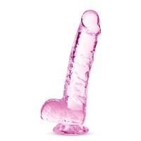 Розовый фаллоимитатор 6 Inch Crystalline Dildo - 15,2 см. Розовый фаллоимитатор 6 Inch Crystalline Dildo - 15,2 см.