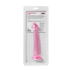 Розовый нереалистичный фаллоимитатор Jelly Dildo L - 20 см.