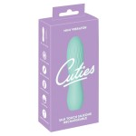 Зеленый мини-вибратор Cuties - 10,8 см.