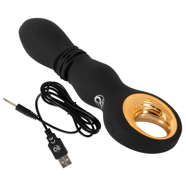 Черный вибратор с мощной поступательной стимуляцией Strong Thrusting Vibrator Черный вибратор с мощной поступательной стимуляцией Strong Thrusting Vibrator