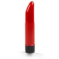 Классический мини-вибратор с рёбрышками - 11,5 см.