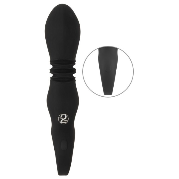 Черный вибратор с мощной поступательной стимуляцией Strong Thrusting Vibrator Черный вибратор с мощной поступательной стимуляцией Strong Thrusting Vibrator
