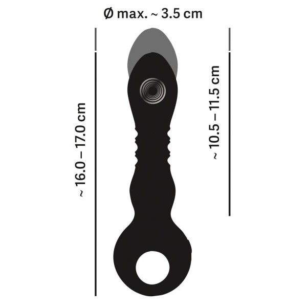 Черный вибратор с мощной поступательной стимуляцией Strong Thrusting Vibrator Черный вибратор с мощной поступательной стимуляцией Strong Thrusting Vibrator