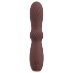 Коричневый вибратор Hazel 04 - 15 см.