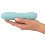 Аквамариновый мини-вибратор Straight Vibrator - 16,4 см.