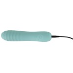 Аквамариновый мини-вибратор Straight Vibrator - 16,4 см.