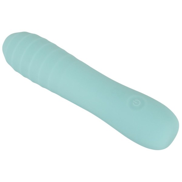 Аквамариновый мини-вибратор Straight Vibrator - 16,4 см.