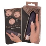 Фиолетовый мини-вибратор Elegant Diamond Vibe - 15 см.