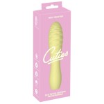 Желтый мини-вибратор Cuties - 14,2 см.