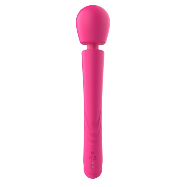 Розовый силиконовый вибратор-wand - 30 см. Розовый силиконовый вибратор-wand - 30 см.