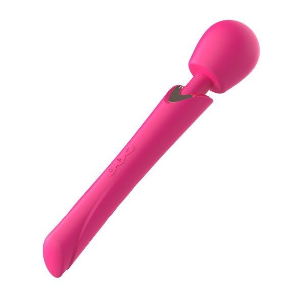 Розовый силиконовый вибратор-wand - 30 см. Розовый силиконовый вибратор-wand - 30 см.