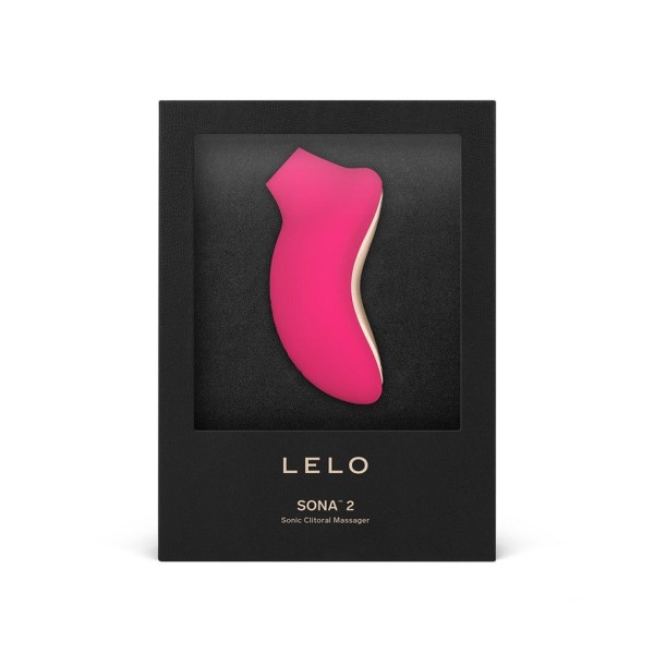 Розовый звуковой массажер клитора Lelo Sona 2