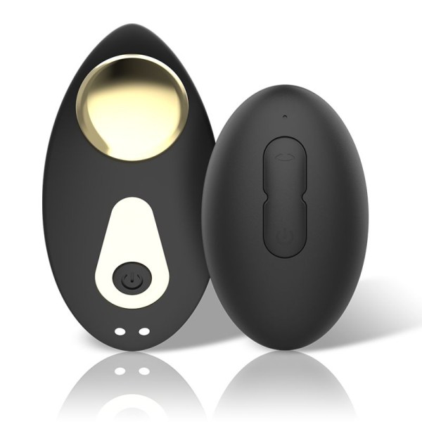 Черный перезаряжаемый вибратор в трусики с пультом ДУ Черный перезаряжаемый вибратор в трусики с пультом ДУ