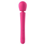 Розовый силиконовый вибратор-wand - 30 см. Розовый силиконовый вибратор-wand - 30 см.