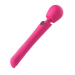 Розовый силиконовый вибратор-wand - 30 см. Розовый силиконовый вибратор-wand - 30 см.