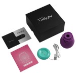 Фиолетовый вакуумный стимулятор Rose