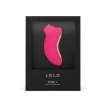 Розовый звуковой массажер клитора Lelo Sona 2