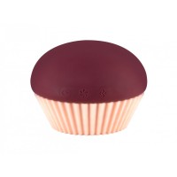 Бордовый вакуум-волновой вибратор в форме капкейка Бордовый вакуум-волновой вибратор в форме капкейка