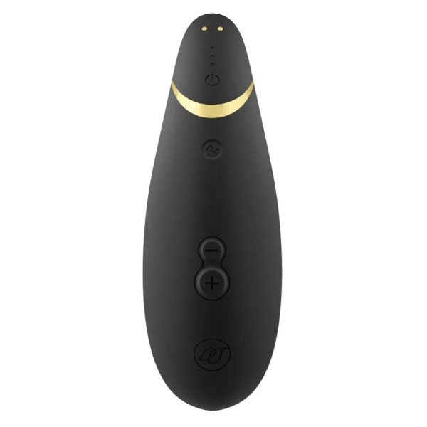 Черный клиторальный стимулятор Womanizer Premium 2