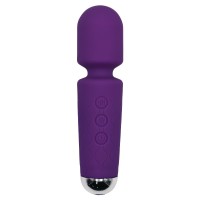 Фиолетовый перезаряжаемый мини-wand вибратор - 16 см. Фиолетовый перезаряжаемый мини-wand вибратор - 16 см.
