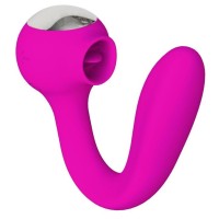 Розовый универсальный вибратор Drago с язычком - 18,3 см. Розовый универсальный вибратор Drago с язычком - 18,3 см.