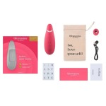 Розовый клиторальный стимулятор Womanizer Premium 2