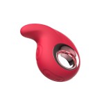 Красный клиторальный массажер с функцией постукивания Красный клиторальный массажер с функцией постукивания
