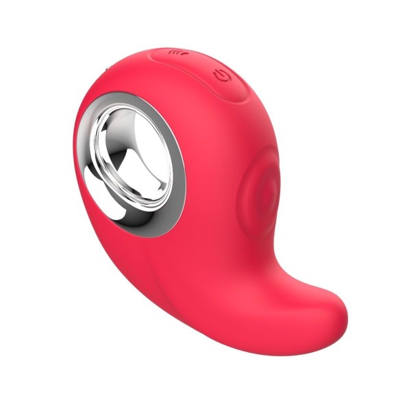 Красный клиторальный массажер с функцией постукивания Красный клиторальный массажер с функцией постукивания