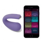 Фиолетовый вибратор Dua G-spot Clitoral Wearable Vibrator - 17,8 см.