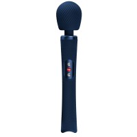Синий жезловый вибромассажер Vim Vibrating Wand - 31,3 см. Синий жезловый вибромассажер Vim Vibrating Wand - 31,3 см.