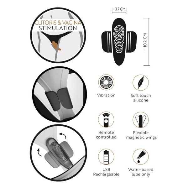 Черный вибратор в трусики Panty Vibrator Черный вибратор в трусики Panty Vibrator