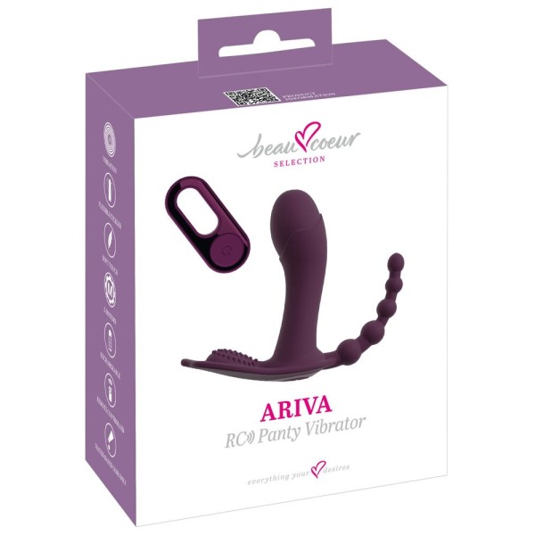 Фиолетовый вибратор для ношения в трусиках ARIVA RC Panty Vibrator Фиолетовый вибратор для ношения в трусиках ARIVA RC Panty Vibrator