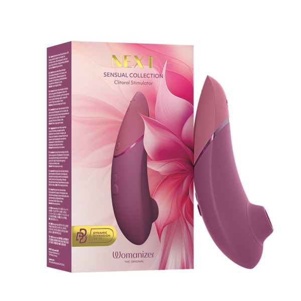 Грязно-розовый бесконтактный клиторальный стимулятор Womanizer Next