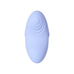 Голубой вибромассажёр на пальцы Echo 2 с функцией нагрева