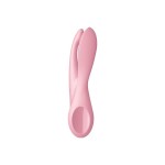 Розовый вибратор Threesome 1 с пальчиками
