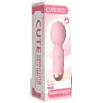 Нежно-розовый мини-вибратор Cute mini Wand Нежно-розовый мини-вибратор Cute mini Wand