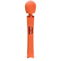 Оранжевый жезловый вибромассажер Vim Vibrating Wand - 31,3 см. Оранжевый жезловый вибромассажер Vim Vibrating Wand - 31,3 см.