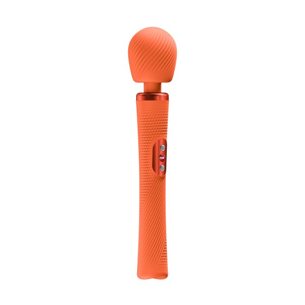 Оранжевый жезловый вибромассажер Vim Vibrating Wand - 31,3 см. Оранжевый жезловый вибромассажер Vim Vibrating Wand - 31,3 см.