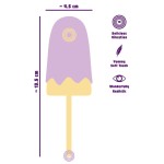 Сиреневый мини-вибратор в форме пломбира Vibrating Popsicle Сиреневый мини-вибратор в форме пломбира Vibrating Popsicle