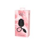 Черный клиторальный стимулятор Dark Blushing Rose